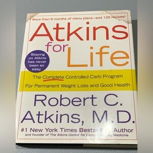 Atkins for Life Book - White and Yellow Cover